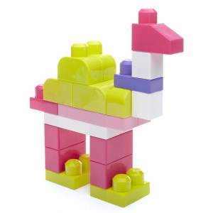 Mega Bloks® suur roosa klotsikott 80tk