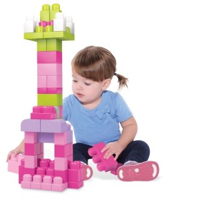 Mega Bloks® 60-osaline Roosa klotsikott