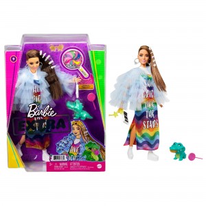 Barbie® Extra nukk kollase mantliga