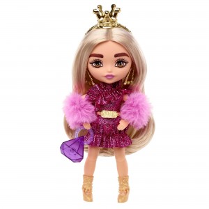 Barbie® Extra Mini nukk  kuldse krooniga