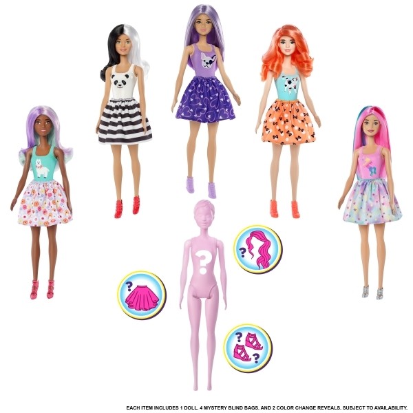Barbie Color Reveal Varviullatusnukud