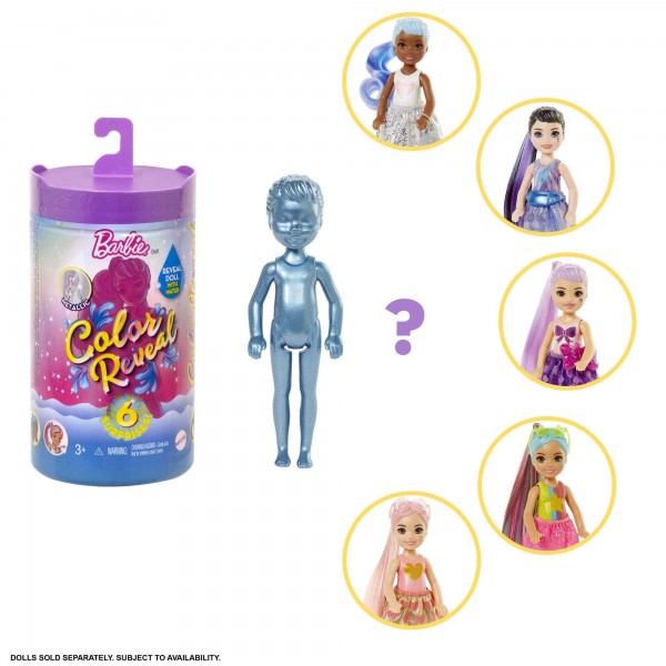 Barbie Color Reveal Chelsea sadelev varviullatusnukk